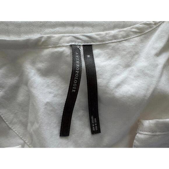 Anthropologie - Somerset White Eyelet Maxi Dress w/ Green Floral Embroidery, M - Picture 10 of 12